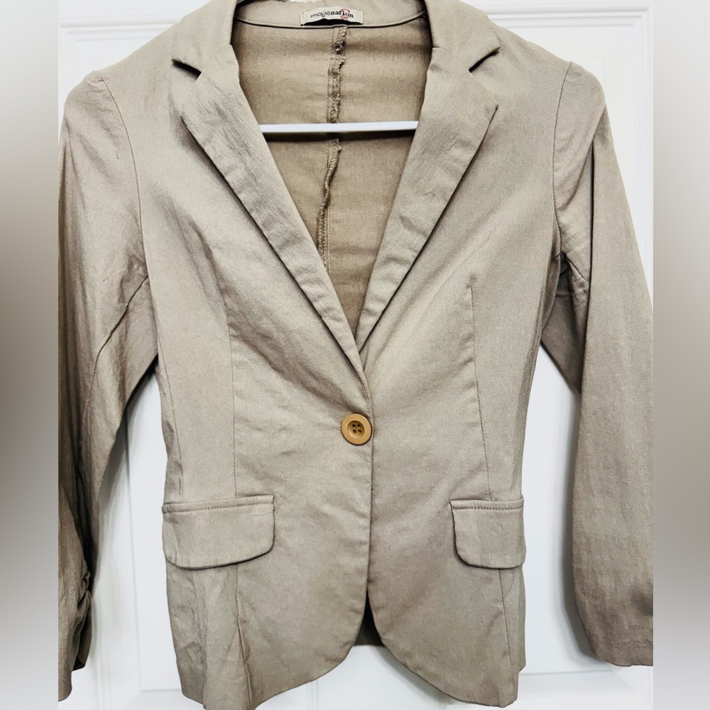 Tan blazer S